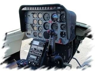 Werbefl�ge mit einem Hubschrauber f�r Firmen